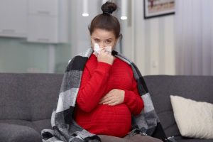 Sick Pregnant Woman