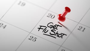 Flu shot calendar appointment